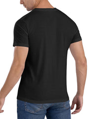 Bald Eagle Rock 'n Roll Hand Sign - Vintage Eagle Lover T-Shirt 180G 100% Cotton Printed Round Neck Short-Sleeve T-Shirt, Gifts for Men Dad Husband Grandpa, S-XXXL, Black