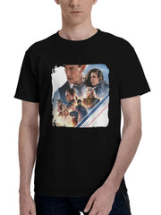 2023 Mission Impossible Dead Reckoning Part One 6b 180G 100% Cotton Printed Round Neck Short-Sleeve T-Shirt, Christmas Gifts for Men Dad Husband Grandpa, S-XXXL, Black