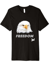 Bald Eagle Premium T-Shirt 180G 100% Cotton Printed Round Neck Short-Sleeve T-Shirt, Gifts for Men Dad Husband Grandpa, S-XXXL, Black