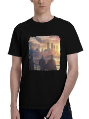 2023 Payday 3 180G 100% Cotton Printed Round Neck Short-Sleeve T-Shirt, Christmas Gifts for Men Dad Husband Grandpa, S-XXXL, Black