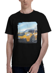 2023 Porsche 911 Gt3 Rs Aw 180G 100% Cotton Printed Round Neck Short-Sleeve T-Shirt, Christmas Gifts for Men Dad Husband Grandpa, S-XXXL, Black
