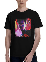 2023 Spider Man Across The Spider Verse Bo 180G 100% Cotton Printed Round Neck Short-Sleeve T-Shirt, Christmas Gifts for Men Dad Husband Grandpa, S-XXXL, Black