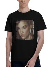 Barbara Palvin Harpers Bazaar Greece Sf 180G 100% Cotton Printed Round Neck Short-Sleeve T-Shirt, Christmas Gifts for Men Dad Husband Grandpa, S-XXXL, Black