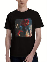 2023 Spiderman Remastered Ps5 180G 100% Cotton Printed Round Neck Short-Sleeve T-Shirt, Christmas Gifts for Men Dad Husband Grandpa, S-XXXL, Black