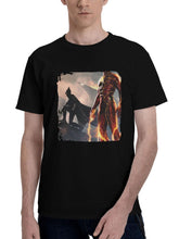 2023 The Flash Movie Gu 180G 100% Cotton Printed Round Neck Short-Sleeve T-Shirt, Christmas Gifts for Men Dad Husband Grandpa, S-XXXL, Black