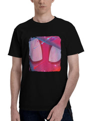 2023 The Spiderman Across Spiderverse 180G 100% Cotton Printed Round Neck Short-Sleeve T-Shirt, Christmas Gifts for Men Dad Husband Grandpa, S-XXXL, Black