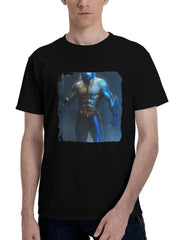 2023 Zack Synder Justice League Part Ii Aquaman 180G 100% Cotton Printed Round Neck Short-Sleeve T-Shirt, Christmas Gifts for Men Dad Husband Grandpa, S-XXXL, Black