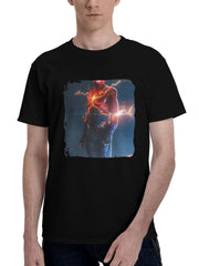 2023 Zack Synder Justice League Part Ii Flash 180G 100% Cotton Printed Round Neck Short-Sleeve T-Shirt, Christmas Gifts for Men Dad Husband Grandpa, S-XXXL, Black