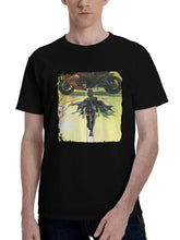 Batgirl Bike 180G 100% Cotton Printed Round Neck Short-Sleeve T-Shirt, Christmas Gifts for Men Dad Husband Grandpa, S-XXXL, Black