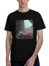 2024 No Mans Sky 180G 100% Cotton Printed Round Neck Short-Sleeve T-Shirt, Christmas Gifts for Men Dad Husband Grandpa, S-XXXL, Black