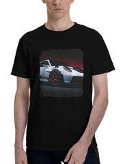 2024 Porsche 911 Gt3 Rs 6o 180G 100% Cotton Printed Round Neck Short-Sleeve T-Shirt, Christmas Gifts for Men Dad Husband Grandpa, S-XXXL, Black