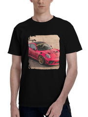 2024 Porsche 911 Gt3 Rs 10k 180G 100% Cotton Printed Round Neck Short-Sleeve T-Shirt, Christmas Gifts for Men Dad Husband Grandpa, S-XXXL, Black