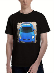 2024 Porsche 911 Gt3 180G 100% Cotton Printed Round Neck Short-Sleeve T-Shirt, Christmas Gifts for Men Dad Husband Grandpa, S-XXXL, Black