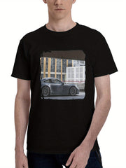 2024 Porsche 911 Sport Classic Steve Weinstock Velosdesignwerks 180G 100% Cotton Printed Round Neck Short-Sleeve T-Shirt, Christmas Gifts for Men Dad Husband Grandpa, S-XXXL, Black