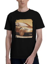 2024 Tesla Robotaxi 180G 100% Cotton Printed Round Neck Short-Sleeve T-Shirt, Christmas Gifts for Men Dad Husband Grandpa, S-XXXL, Black