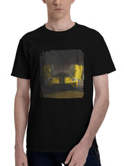 2024 Yellow Ford Gt 180G 100% Cotton Printed Round Neck Short-Sleeve T-Shirt, Christmas Gifts for Men Dad Husband Grandpa, S-XXXL, Black