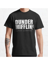 Dunder Mifflin, Inc. Classic T-Shirt 100% Cotton, Gifts for Men Dad Husband Grandpa, S-XXXL, Black