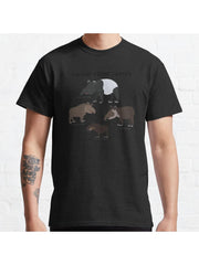 Know Your Tapirs Classic T-Shirt 100% Cotton, Gifts for Men Dad Husband Grandpa, S-XXXL, Black