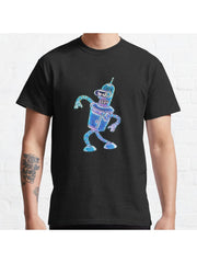 Bender Strut Midnight Edition Classic T-Shirt 100% Cotton, Gifts for Men Dad Husband Grandpa, S-XXXL, Black