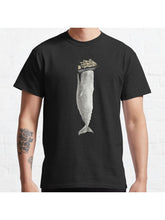 Revenge of The Whale Classic T-Shirt 100% Cotton, Gifts for Men Dad Husband Grandpa, S-XXXL, Black