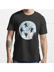 THE EXTRA-TURTLERIALS Essential T-Shirt 100% Cotton, Gifts for Men Dad Husband Grandpa, S-XXXL, Black