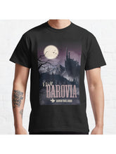 Visit Barovia Classic T-Shirt 100% Cotton, Gifts for Men Dad Husband Grandpa, S-XXXL, Black