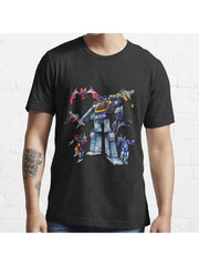 Masterpiece Soundwave and Cassettes Essential T-Shirt 100% Cotton, Gifts for Men Dad Husband Grandpa, S-XXXL, Black
