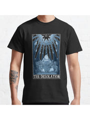 The Desolation "Tarotesque" (Dark) Classic T-Shirt 100% Cotton, Gifts for Men Dad Husband Grandpa, S-XXXL, Black