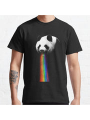 Pandalicious Classic T-Shirt 100% Cotton, Gifts for Men Dad Husband Grandpa, S-XXXL, Black