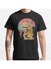 Catana in Edo Classic T-Shirt 100% Cotton, Gifts for Men Dad Husband Grandpa, S-XXXL, Black