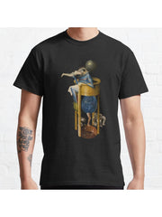 Hieronymus Bosch - Devil on Night Chair Classic T-Shirt 100% Cotton, Gifts for Men Dad Husband Grandpa, S-XXXL, Black