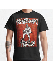 Random hero Classic T-Shirt 100% Cotton, Gifts for Men Dad Husband Grandpa, S-XXXL, Black