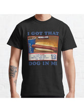 I Got That Hot Dog in Me Him Funny Meme Classic T-Shirt 100% Cotton, Gifts for Men Dad Husband Grandpa, S-XXXL, Black