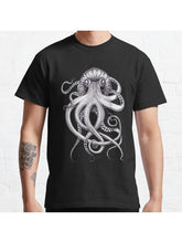 Kraken Classic T-Shirt 100% Cotton, Gifts for Men Dad Husband Grandpa, S-XXXL, Black