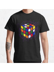 Cubiks Math On Light Classic T-Shirt 100% Cotton, Gifts for Men Dad Husband Grandpa, S-XXXL, Black