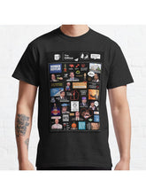The Office US Montage Classic T-Shirt 100% Cotton, Gifts for Men Dad Husband Grandpa, S-XXXL, Black