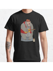 Big Al, The Country Bear Classic T-Shirt 100% Cotton, Gifts for Men Dad Husband Grandpa, S-XXXL, Black