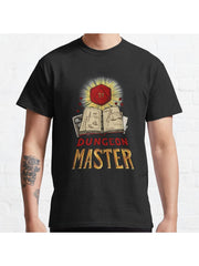 Dungeon Master Classic T-Shirt 100% Cotton, Gifts for Men Dad Husband Grandpa, S-XXXL, Black