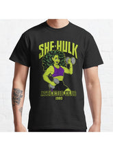 She-Hulk Athletic Club Colorful Classic T-Shirt 100% Cotton, Gifts for Men Dad Husband Grandpa, S-XXXL, Black
