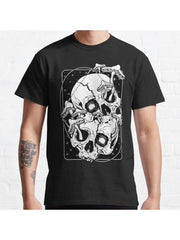 Overgrown - mushrooms gone wild Classic T-Shirt 100% Cotton, Gifts for Men Dad Husband Grandpa, S-XXXL, Black