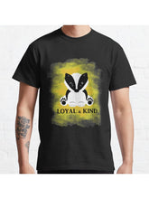 Cute Badger Classic T-Shirt 100% Cotton, Gifts for Men Dad Husband Grandpa, S-XXXL, Black