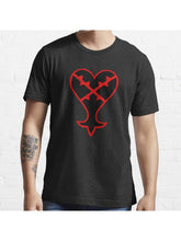 Kingdom Hearts: Heartless Emblem Essential T-Shirt 100% Cotton, Gifts for Men Dad Husband Grandpa, S-XXXL, Black