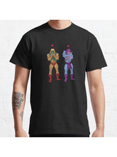 He-Man and Skeletor Snuggle Break Classic T-Shirt 100% Cotton, Gifts for Men Dad Husband Grandpa, S-XXXL, Black