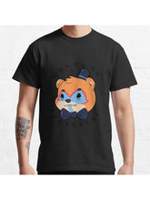 FNAF Security Breach- Glamrock Freddy ‘superstar’ Classic T-Shirt 100% Cotton, Gifts for Men Dad Husband Grandpa, S-XXXL, Black