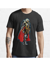 Alucard Black & Red Cape Classic 32-bit Retro Essential T-Shirt 100% Cotton, Gifts for Men Dad Husband Grandpa, S-XXXL, Black