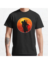 Sunset in Company Classic T-Shirt 100% Cotton, Gifts for Men Dad Husband Grandpa, S-XXXL, Black