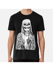 Dead Famous Kurt Premium T-Shirt 100% Cotton, Gifts for Men Dad Husband Grandpa, S-XXXL, Black