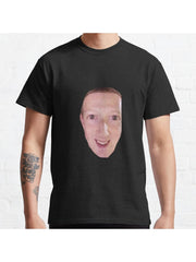 Cursed Zucc Classic T-Shirt 100% Cotton, Gifts for Men Dad Husband Grandpa, S-XXXL, Black