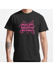 Gaslight Gatekeep Girlboss <3 Classic T-Shirt 100% Cotton, Gifts for Men Dad Husband Grandpa, S-XXXL, Black
