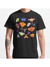 Moth Classic T-Shirt 100% Cotton, Gifts for Men Dad Husband Grandpa, S-XXXL, Black
